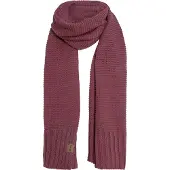 Knit Factory Jamie Gebreide Sjaal Dames & Heren - Herfst- & Wintersjaal - Langwerpige sjaal - Wollen sjaal - Heren sjaal - Dames sjaal - Unisex - Stone Red - Rood - 200x45 cm