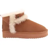 Warmbat Boots Women Durack Suede Double Faced Plateau Wool Cognac-Schoenmaat 39