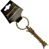 Megadeth - Logo v2 Sleutelhanger - Goudkleurig