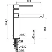 Lavanto Keukenkraan Lavanto Fabio RVS-Look