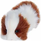 Hansa Pluche Cavia 20 cm, bruin-wit