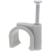 Q-Link Kabelclip | | 14 mm (50 stuks, Rond, Grijs)