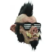 Vegaoo Punk wild zwijn masker voor volwassen - Verkleedmasker - One size