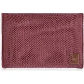 Knit Factory Maxx Sierkussen - Rechthoekig kussen - Kussen woonkamer - Bank kussen - Decoratie kussen - Stone Red - 60x40 cm - Kussenhoes inclusief kussenvulling