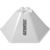 Sportec afbakenbollen hexagonaal groot 10 stuks wit