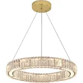 Toolight Gouden kristallen hanglamp - verstelbare hoogte - 50 x 100 cm