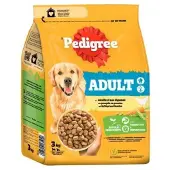 Pedigree 3x droogvoer gevogelte en groenten 3kg