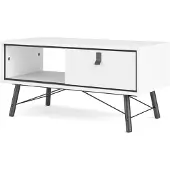 Ebuy24 Rye salontafel 1 lade mat wit.