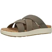 Keen Muiltjes 'Elle' crème / donkerbruin