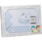 Gamberritos beddengoed Unicorn 120 x 180 cm blauw