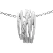 Orphelia Dames 925 Sterling Zilveren Ketting met Hanger - Zilver ZH-6038