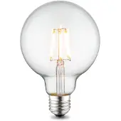Home Sweet Home Edison Vintage LED filament lichtbron Globe - Helder - G95 Deco - Retro LED lamp - 9.5/9.5/13.5cm - geschikt voor E27 fitting - 6W 550lm 3000K - warm wit licht