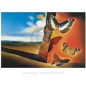 PGM Kunstdruk Salvador Dali - Paysage aux Papillons 80x60cm