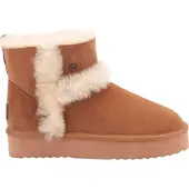 Warmbat Boots Women Wallaby Suede Double Faced Plateau Wool Cognac-Schoenmaat 41