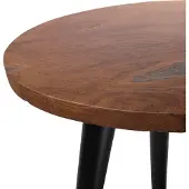 Beliani DETAH - Bijzettafel - Donkere houtkleur - Teakhout