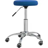 vidaXL Eetkamerstoel fluweel blauw