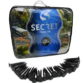 Secret Cover net 4x8 meter, vijverafdeknet, vijvernet incl. 64 grondpennen - Topkwaliteit!