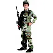Vegaoo Militair soldaten kostuum voor jongens - Verkleedkleding - 122/134