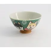 Tokyo Design Studio – Kawaii – Rijstkom – Shiba Hond – Groen – 11.5x6cm 350ml