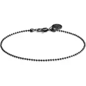 Lucleon Essentials | 1,6 mm Gunmetal Zwarte Ketting met Bolletjes Schakels