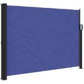 vidaXL Windscherm uittrekbaar 140x600 cm blauw