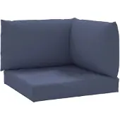 vidaXL Palletkussens 3 st oxford stof marineblauw