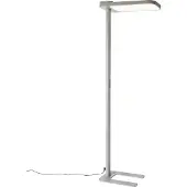 QAZQA Daglicht vloerlamp grijs vierkant incl. LED en dimmer - Guzo