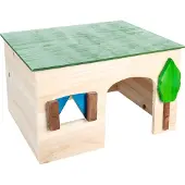 Flamingo 84773 Knaagdierhuis Ecco Naturel - 29 x 23 x 18 cm