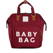 Bagmori Luiertas bruin / bordeaux / wit