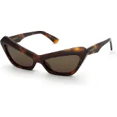 Nina Ricci Zonnebril SNR405 59/16/140 Donker Glanzend Acetaat VROUW SNR405