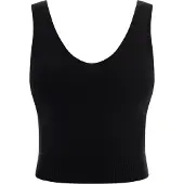 Faina Gebreide top zwart