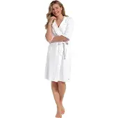 Pastunette Witte badstof dames badjas | Maat S