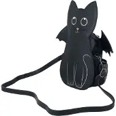 Banned - Gothic Rugtas - Wendigo - voor Vrouwen - zwart-wit | Maat Standard