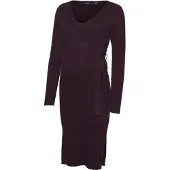 Vero moda Maternity Gebreide jurk 'VMMSaba' wijnrood