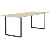 Muuto 70/70 eettafel 225x90 cm Solid oak-Black