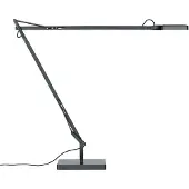 Flos LED-bureaulamp KELVIN, zwart, Werkkamer / Kantoor, Aluminium, Design, LED bureaulamp