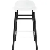 Normann Copenhagen Barstoel Form Black Oak 65 cm White