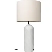 Gubi Gravity XL vloerlamp wit marmer/canvas, low