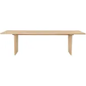 Gubi Private eettafel 100x260 cm Lichtgebeitst eikenhout