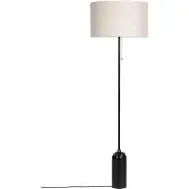 Gubi Vloerlampe , dimbare, Zwart, Woonkamer, Marmer
