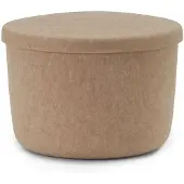 Normann Copenhagen Hide storage poef sand small