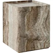 Gubi Pietra bijzijttafel 33x33x40 cm Lively sepia