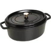Staub Ovale Cocotte 31 cm - zwart 5,5 l