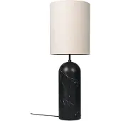 Gubi Gravity XL vloerlamp zwart marmer/canvas, high