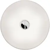 Flos Button HL muurlamp Wit opaalglas