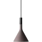 Foscarini Hanglamp Aplomb Mini, dimbaar, bruin / roest, Keuken, Beton, Design, hanglamp