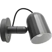 HAY Wandlampe , Noc Wall Button, Grijs, Woonkamer, Metaal, Designer