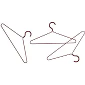 HAY - Gekleurde Klerenhanger - Set van 3 (Bordeauxrood)