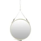 Gubi Adnet Circular Wandspiegel Cream Leather | Ø58 cm