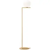Flos Vloerlampe , IC F1, dimbare, Goud / Messing, Woonkamer, Metaal, Designer